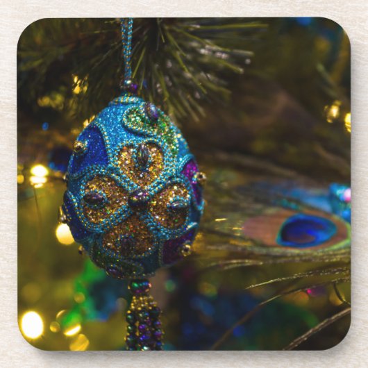 Victoriaans blauw bier onderzetter (Voorkant)