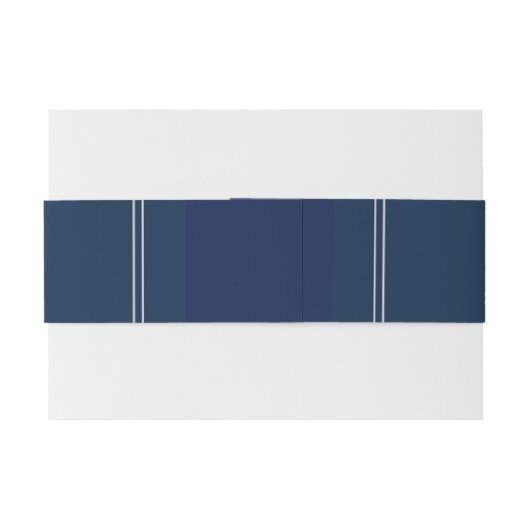 Victoriaans Blauw Bloemen Stoffig Blauw Bruiloft Uitnodigingen Wikkel (Achterkant Voorbeeld)