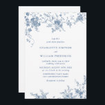 Victoriaans Blauw Frans Tuin Bloemen Bruiloft Kaart<br><div class="desc">Voor verdere aanpassing,  te klikken gelieve de "pas verder"verbinding aan en ons ontwerphulpmiddel te gebruiken om deze sjabloon te wijzigen. Neem contact met me op als je hulp of overeenkomende objecten nodig hebt.</div>