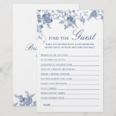 Victoriaans Blauw Franse Tuin Vrijgezellenfeest Ga (Voorkant / Achterkant)