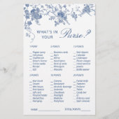 Victoriaans Blauw Franse Tuin Vrijgezellenfeest Ga (Voorkant)