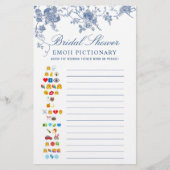 Victoriaans Blauw Franse Tuin Vrijgezellenfeest Ga (Voorkant)