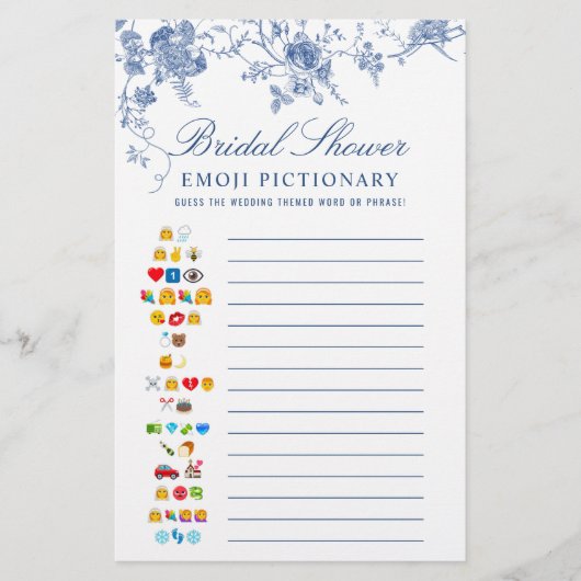 Victoriaans Blauw Franse Tuin Vrijgezellenfeest Ga (Voorkant)