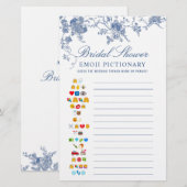 Victoriaans Blauw Franse Tuin Vrijgezellenfeest Ga (Voorkant / Achterkant)