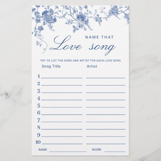 Victoriaans Blauw Franse Tuin Vrijgezellenfeest Ga (Voorkant)