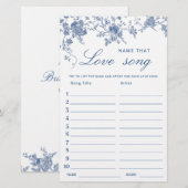 Victoriaans Blauw Franse Tuin Vrijgezellenfeest Ga (Voorkant / Achterkant)