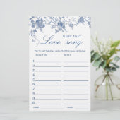 Victoriaans Blauw Franse Tuin Vrijgezellenfeest Ga (Staand voorkant)