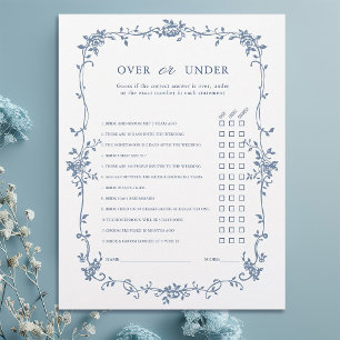 Victoriaans blauw 'over of onder' Vrijgezellenfees