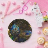 Victoriaans blauw papieren bordje (Feest)