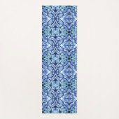 Victoriaans blauw patroon Yoga Mat (Voorkant)