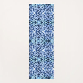 Victoriaans blauw patroon Yoga Mat