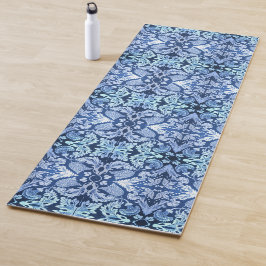 Victoriaans blauw patroon Yoga Mat