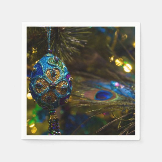 Victoriaans blauw servet (Voorkant)