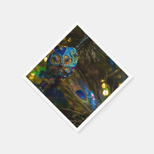 Victoriaans blauw servet (Hoek)