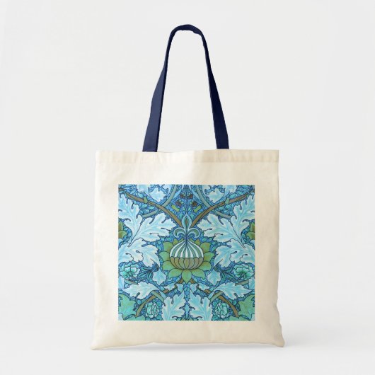 Victoriaans blauw tote bag (Voorkant)