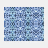 Victoriaans blauw ventilatormandje fleece deken (Voorkant (Horizontaal))