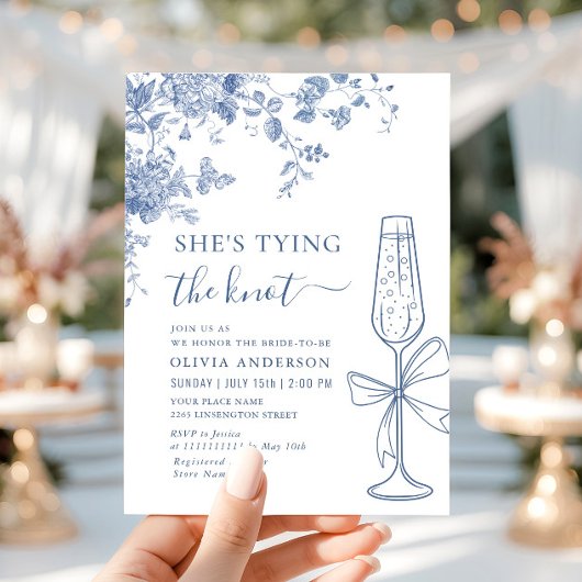 Victoriaans blauw Ze bindt het knoop VRIJGEZELLENF Kaart