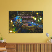Victoriaans blauwe Bijbelversie Canvas Afdruk (Insitu (Woonkamer))