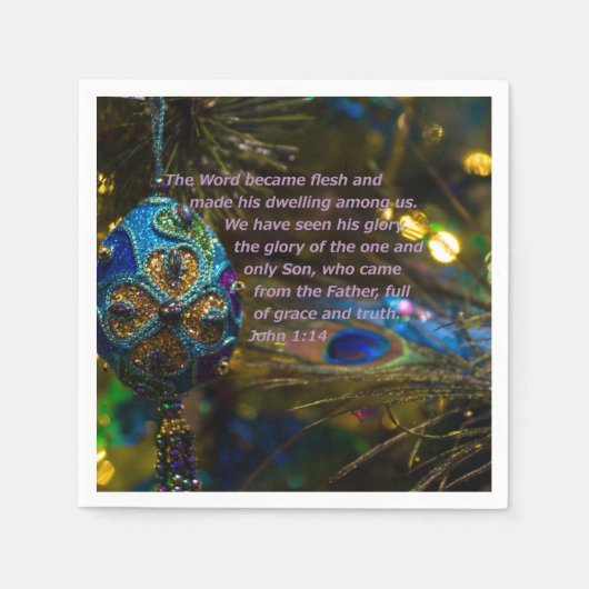 Victoriaans blauwe Bijbelversie Servet (Voorkant)