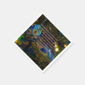 Victoriaans blauwe Bijbelversie Servet (Hoek)