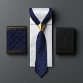 Victoriaans Blauwe Polka Sterren  Mannen Stropdas