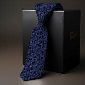 Victoriaans Blauwe Polka Sterren  Mannen Stropdas