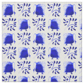 Victoriaans Blauwe Zwans William Morris Pattern Vi Stof (Swatch)
