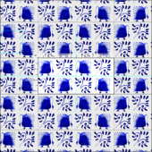 Victoriaans Blauwe Zwans William Morris Pattern Vi Stof (Delen)