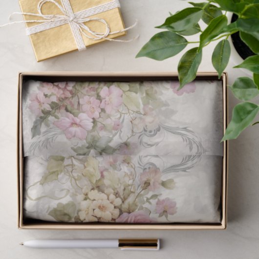 Victoriaans bloei nostalgische bloemen tissuepapier (Geschenk)