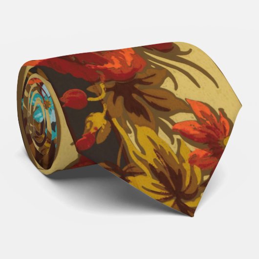 Victoriaans bloem bloemelegant stropdas (Opgerold)