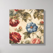 Victoriaans bloem canvas afdruk (Voorkant)