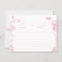 Victoriaans bloem | vlinders | Recept Kaarten