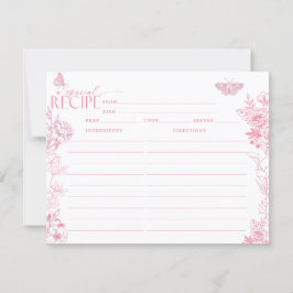 Victoriaans bloem | vlinders | Recept Kaarten