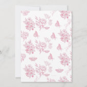 Victoriaans bloem | Vrijgezellenfeest van vlinders Kaart (Achterkant)