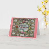 Victoriaans bloembakextracten van bloemkool vintag kaart (Gele Bloem)