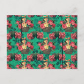  Victoriaans bloemen Briefkaart (Voorkant)