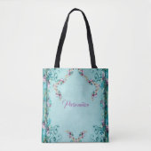 Victoriaans bloemen en rolelegant Roos Tote Bag (Voorkant)
