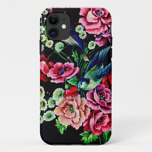 Victoriaans bloemen en vogels Case-Mate iPhone case (Achterkant)
