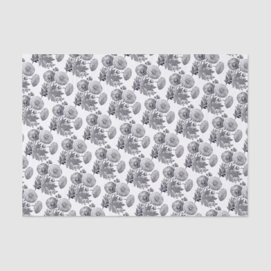 /Victoriaans bloemen graven Tissuepapier (Voorkant)