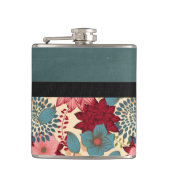  Victoriaans bloemen Heupfles (Voorkant)