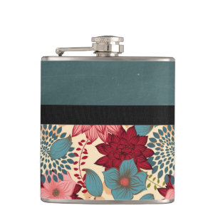  Victoriaans bloemen Heupfles