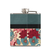  Victoriaans bloemen Heupfles (Achterkant)