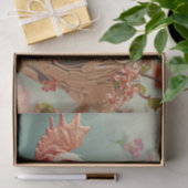 Victoriaans Bloemen Kip Decoupage Tissuepapier (Geschenk)