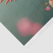 Victoriaans Bloemen Kip Decoupage Tissuepapier (Detail)