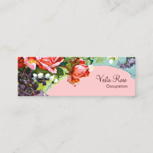 Victoriaans bloemen ~ KLEURKLEURENVisitekaartjes W Mini Visitekaartje