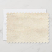 Victoriaans Bloemen Lijst Bruids Douche Invitation Kaart (Achterkant)