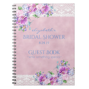 Victoriaans Bloemen met Vrijgezellenfeest van de  Notitieboek