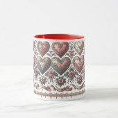Victoriaans Bloemen Mok voor Valentijn's Day (Midden)