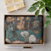 Victoriaans Bloemen Tabby Kattenjurk Decoupage Tissuepapier (Geschenk)