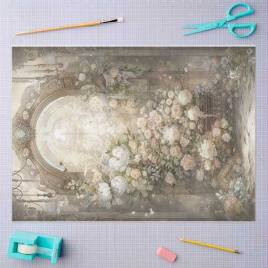 Victoriaans bloemen tissuepapier (Craft)